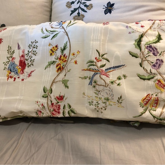 Brunschwig & Fils pair of oblong French toile moire pillow covers - Picture 4 of 4